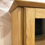 Vintage oak display cabinet