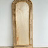 Rattan foot mirror with braces H:2m