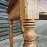 Antique oak table dining table kitchen table 69 x 130 cm