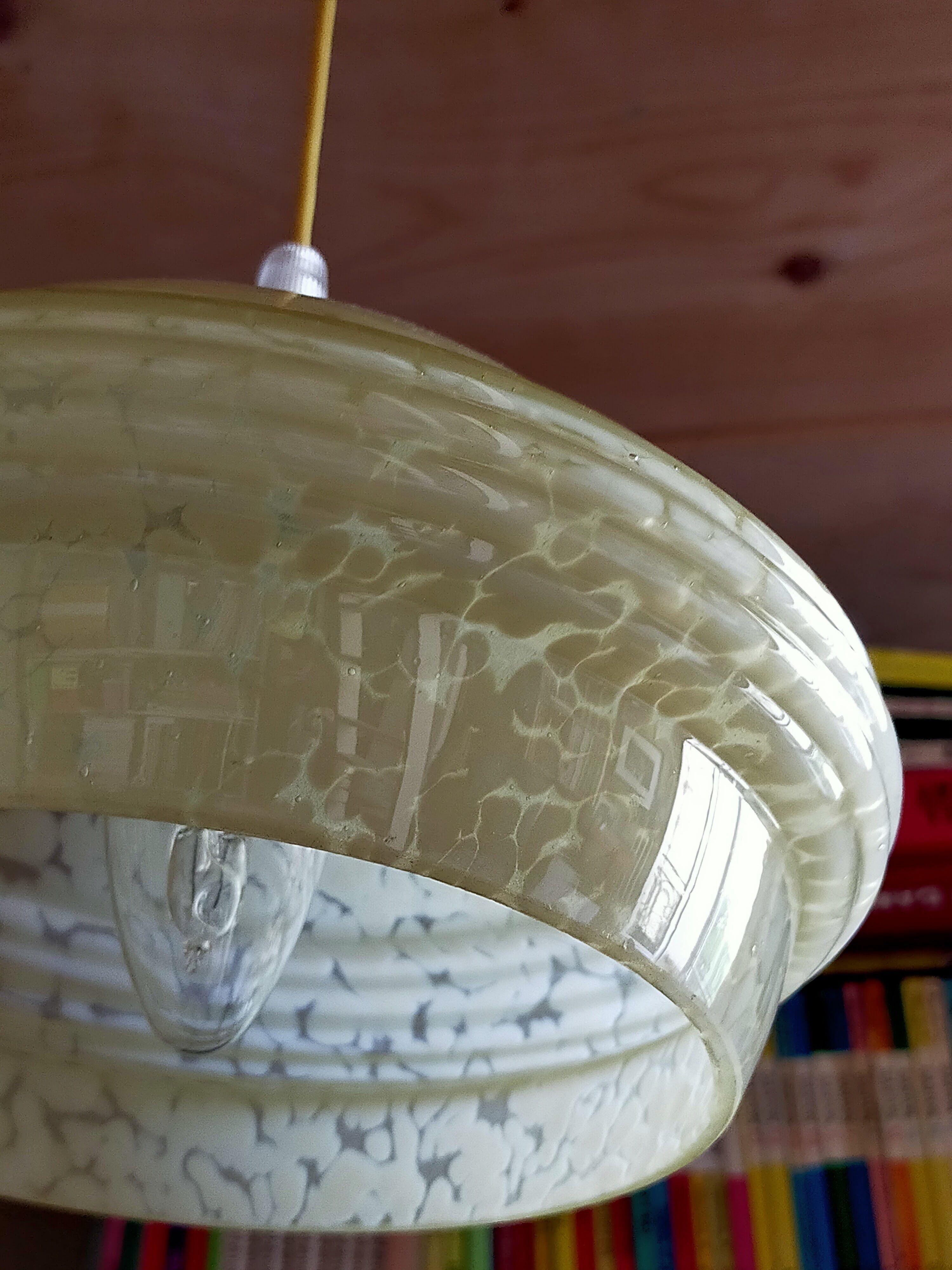 Clichy Glass Art-Deco Suspension