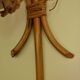 Vintage rattan wall lamp 60s
