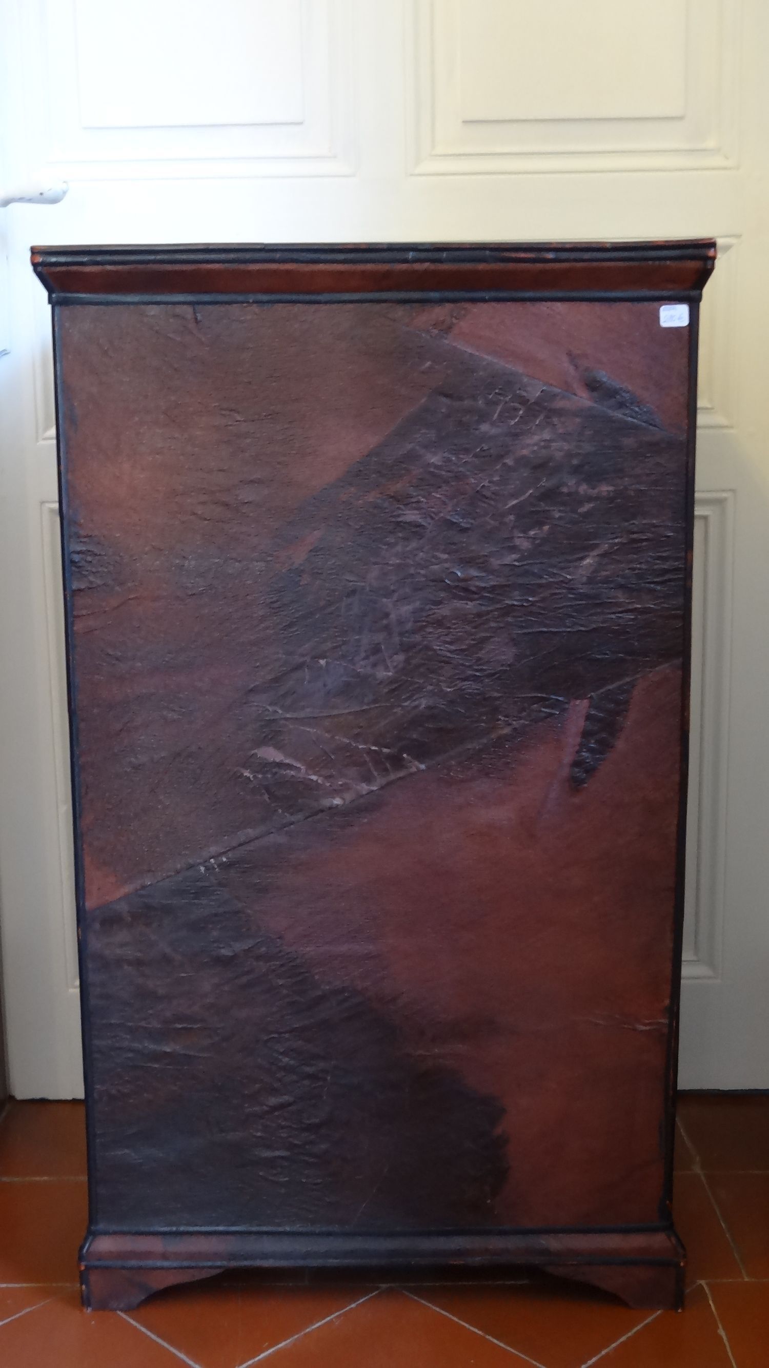 Bali furniture (sideboard) in polychromed banana leaves 54 x 91 x 38 cm