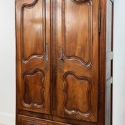 Large Louis XV walnut wardrobe, 19th century