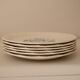 Set of 6 plates Digoin and Sarrguemines, Touraine model