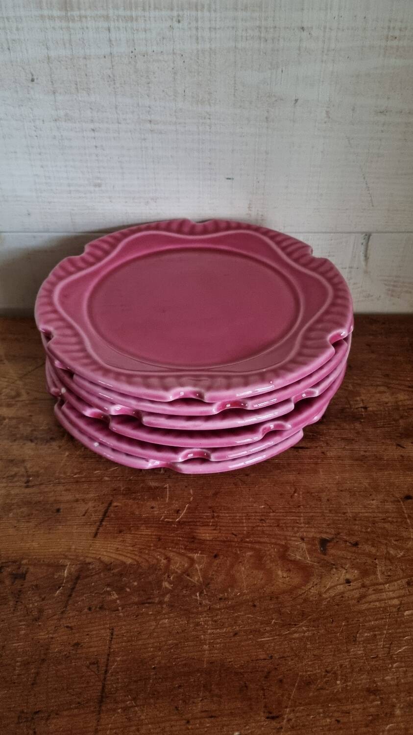 6 assiettes dessert vintage Georges Vallauris