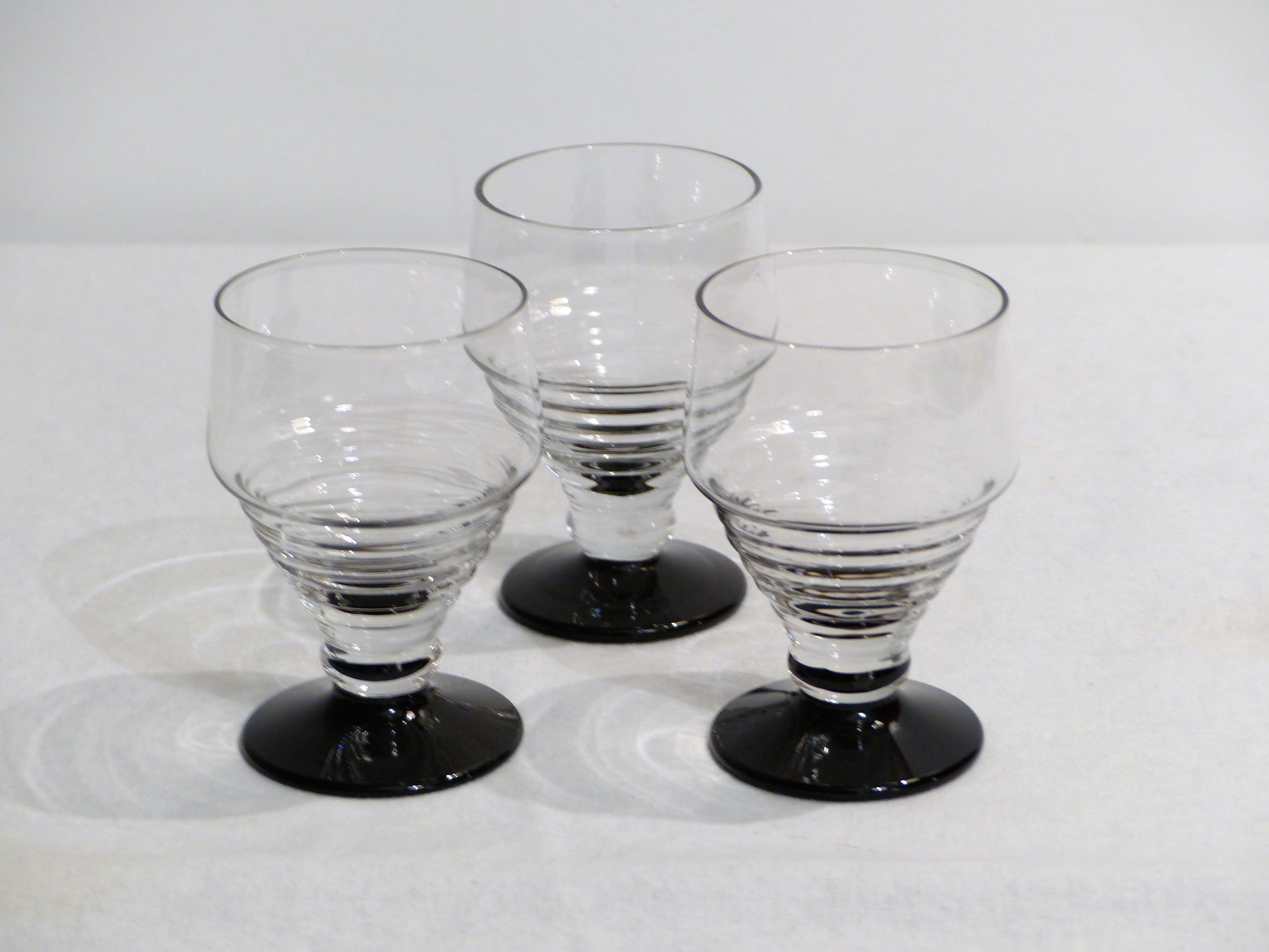 3 vintage glasses