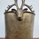 Antique champagne cooler with stag heads
