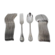 Christofle Marly, 12 dessert cutlery sets, 24 pieces silver-plated metal, 17 cm