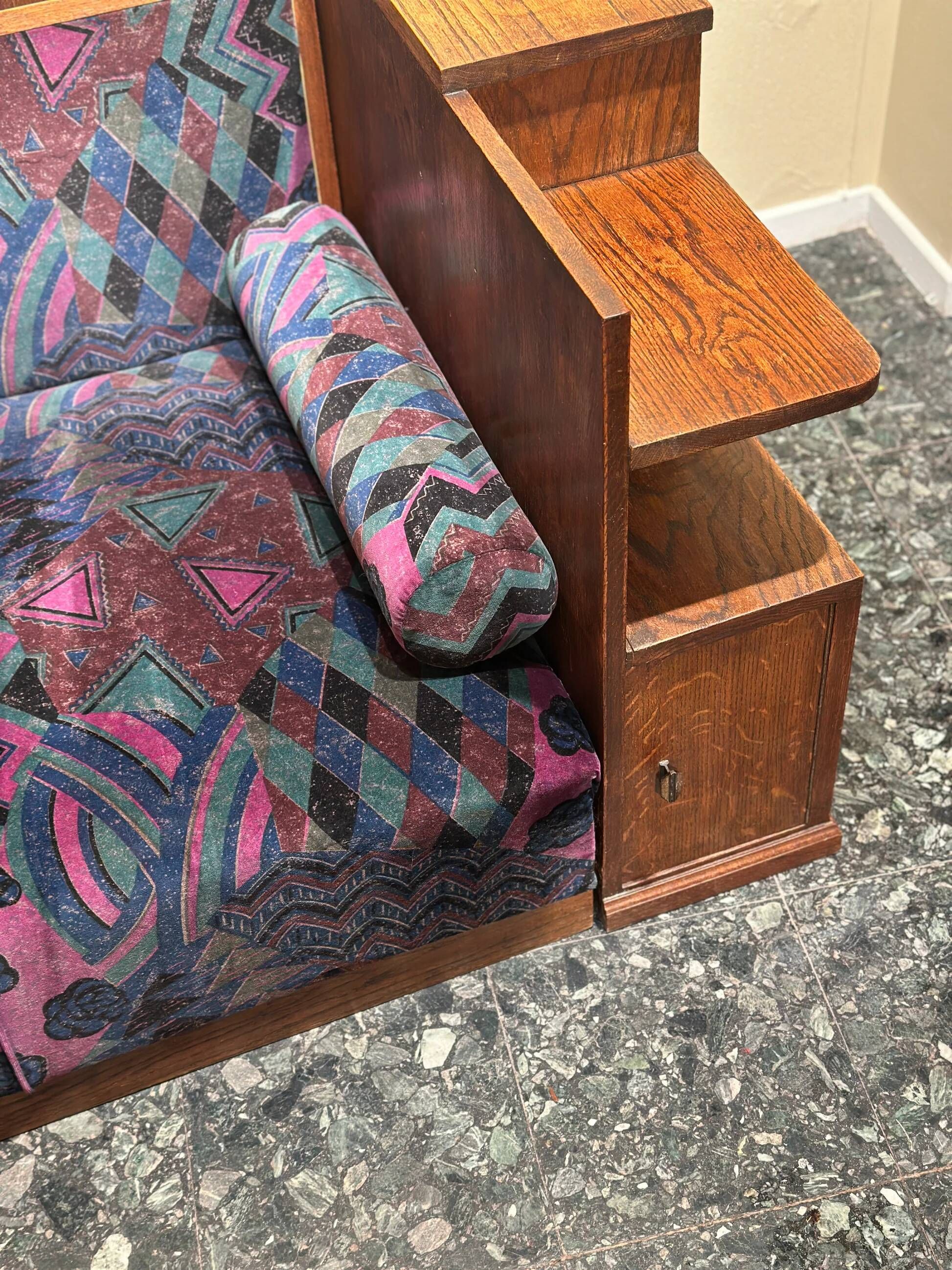 Rare unité de salon / lit de jour Art Déco des années 1930