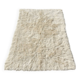 Vintage wool shaggy rug 230x180cm