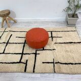Handmade moroccan berber carpet 262 x 146 cm