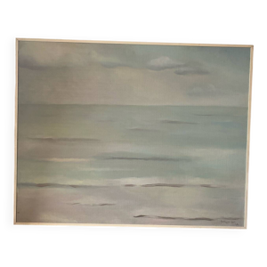 Paysage de la mer signé