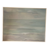 Signed sea landscape