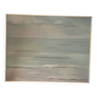 Signed sea landscape
