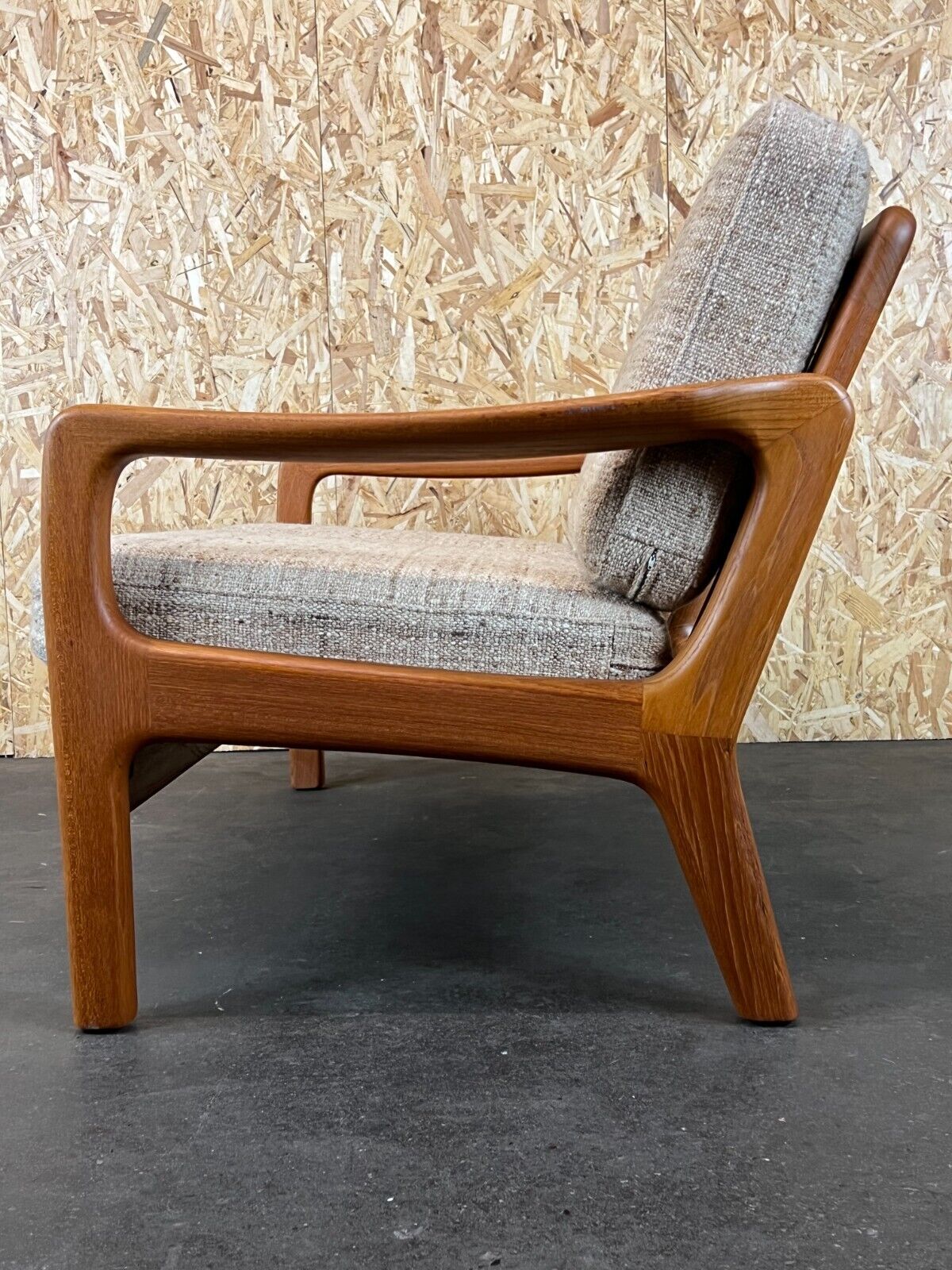60s 70s teak sofa 2 seater couch J. Kristensen Danish Denmark Design