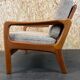 60s 70s teak sofa 2 seater couch J. Kristensen Danish Denmark Design