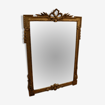 Miroir trumeau doré or bois ancien