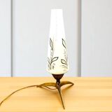 Space Age 1950s brass tripod table lamp