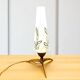 Space Age 1950s brass tripod table lamp