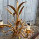 Chandelier and Pair of Wheat Sheaf Wall Lights