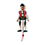 Articulated wooden puppet