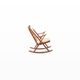Scandinavian Rocking Chair by Frank Reenskaug for Bramin, Denmark, 1960s