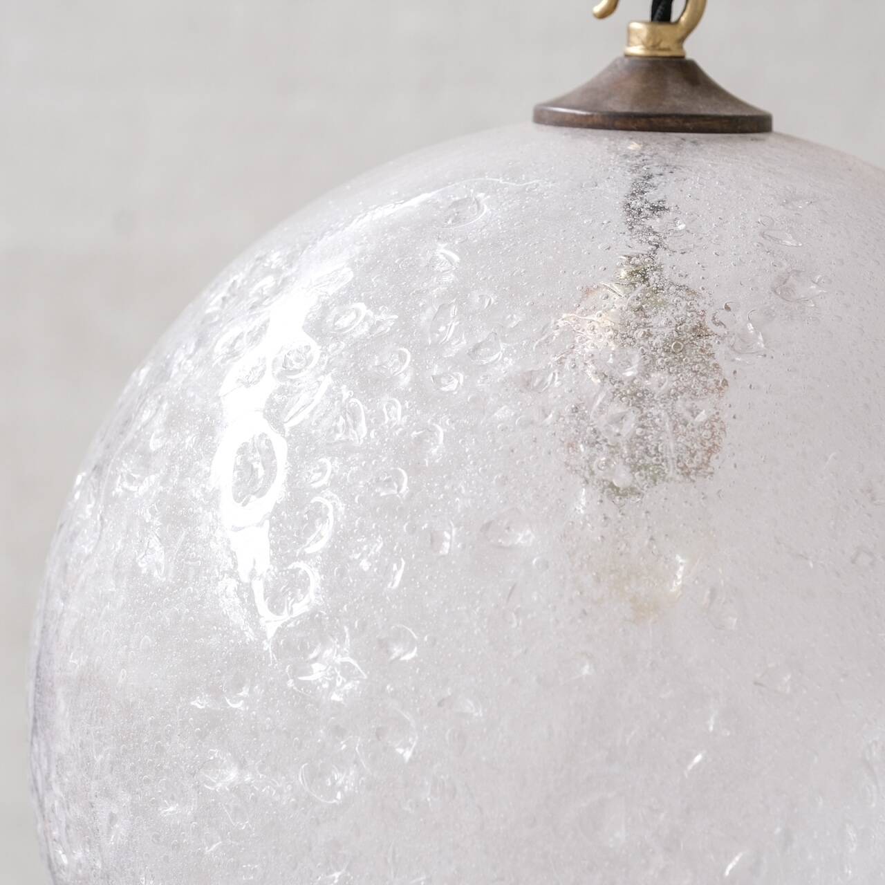 Italian Mid-Century 'Lava' Murano Glass Pendant Light