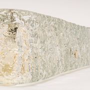 Square glass ice Murano ceiling light, Kaiser, Germany, 1970s