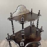 Étagère Napoléon III en bois noirci, fin XIXe siècle