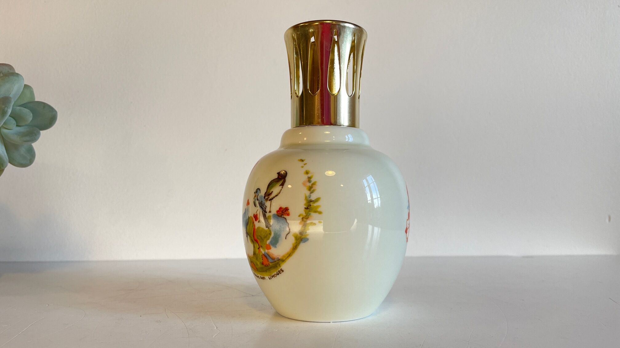 Bottle lamp shepherd limoges france