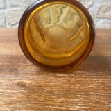 Caramel blown glass vase