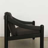 Italian Carimate armchair designed by Vico Magistretti for Cassina  1960s