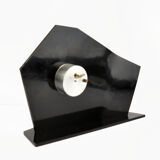 1950s bakelite brusel style fireplace clock, prim czechoslovakia