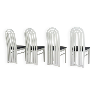 Set of 4 eighties design chairs 'Meern'