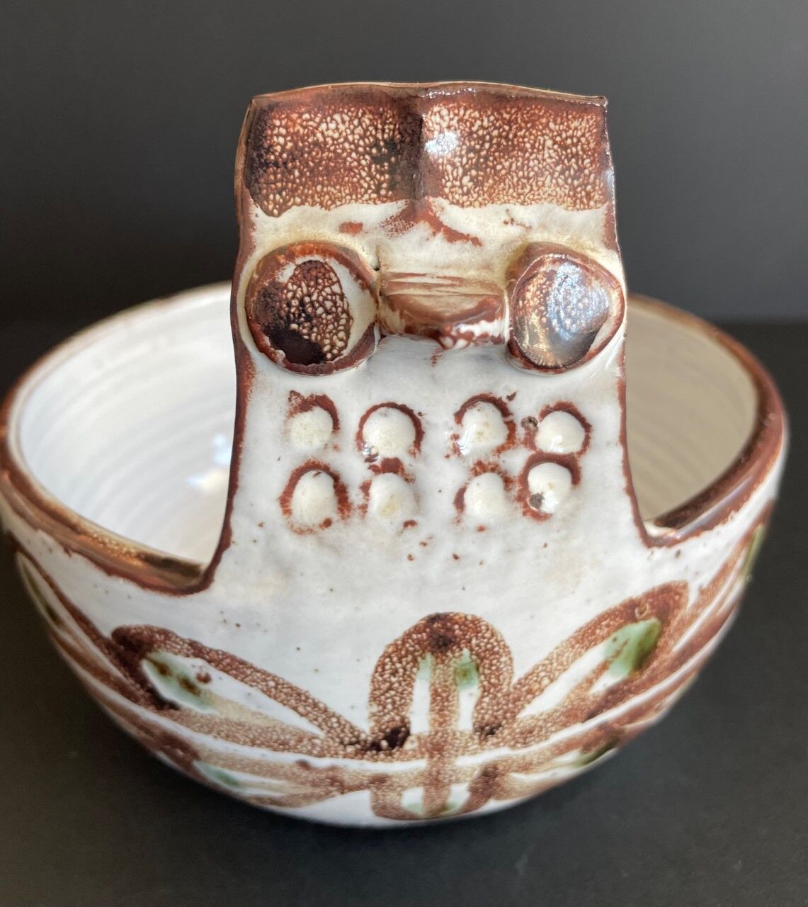 Zoomorphic cut Michel Barbier pottery "The Mulberry"