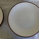 set of 12 flat plates in glazed earthenware Siena by KMK Scandinavia 1965