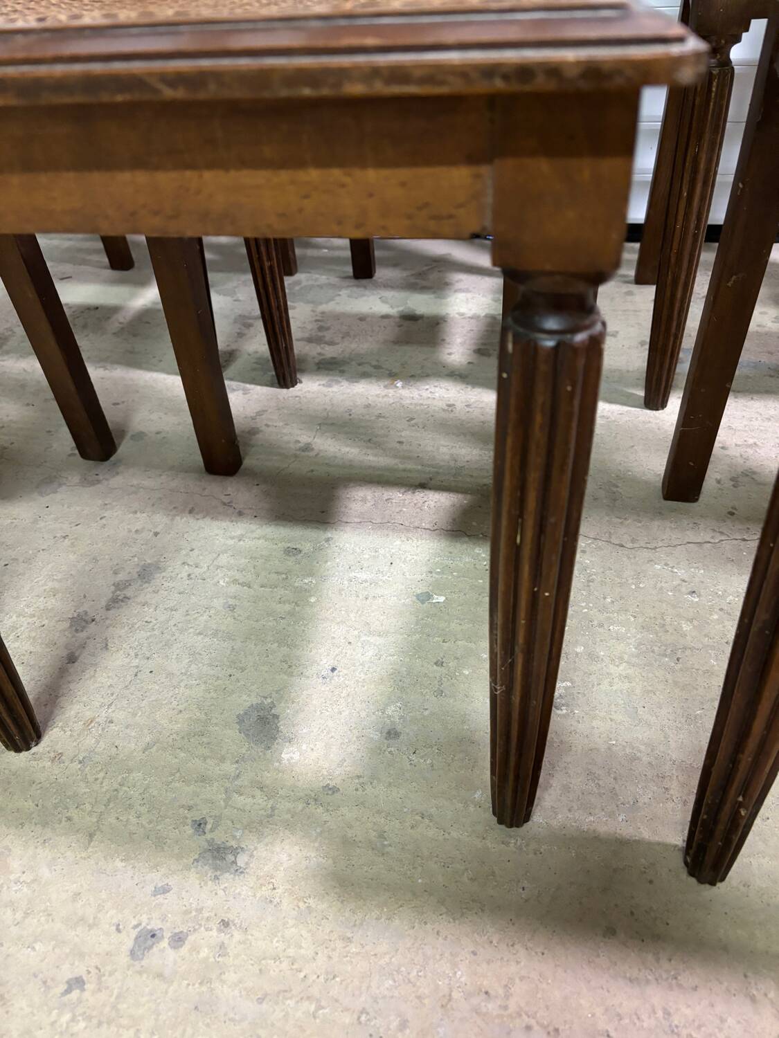 Set of six art deco chairs