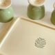 6 coquetiers sur plateau céramique par villeroy & boch