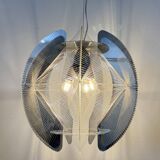 Vintage hanging lamp Paul Secon wire with plexiglass