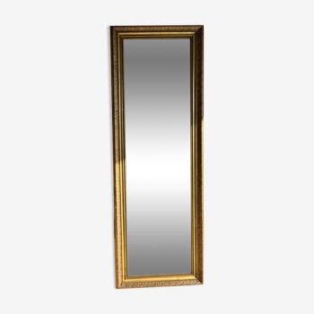 Gilded mirror with frieze h2m10 l:73cm