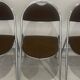Set of 4 folding chairs in Trigano Hestia fabric