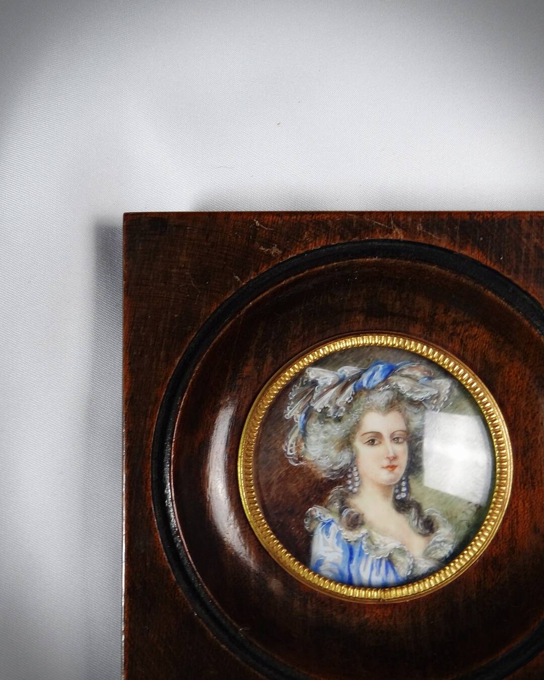 Miniature portrait Duchess of Coutances by Labille-Guiard hand painted