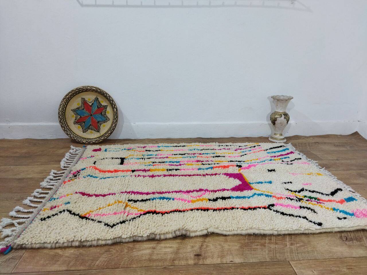 Handcrafted Moroccan Berber Rug 138 X 100 CM