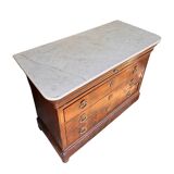 Commode secrétaire XIXème Charles X Restauration