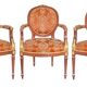 Suite de 3 fauteuils cabriolet de style Louis XVI