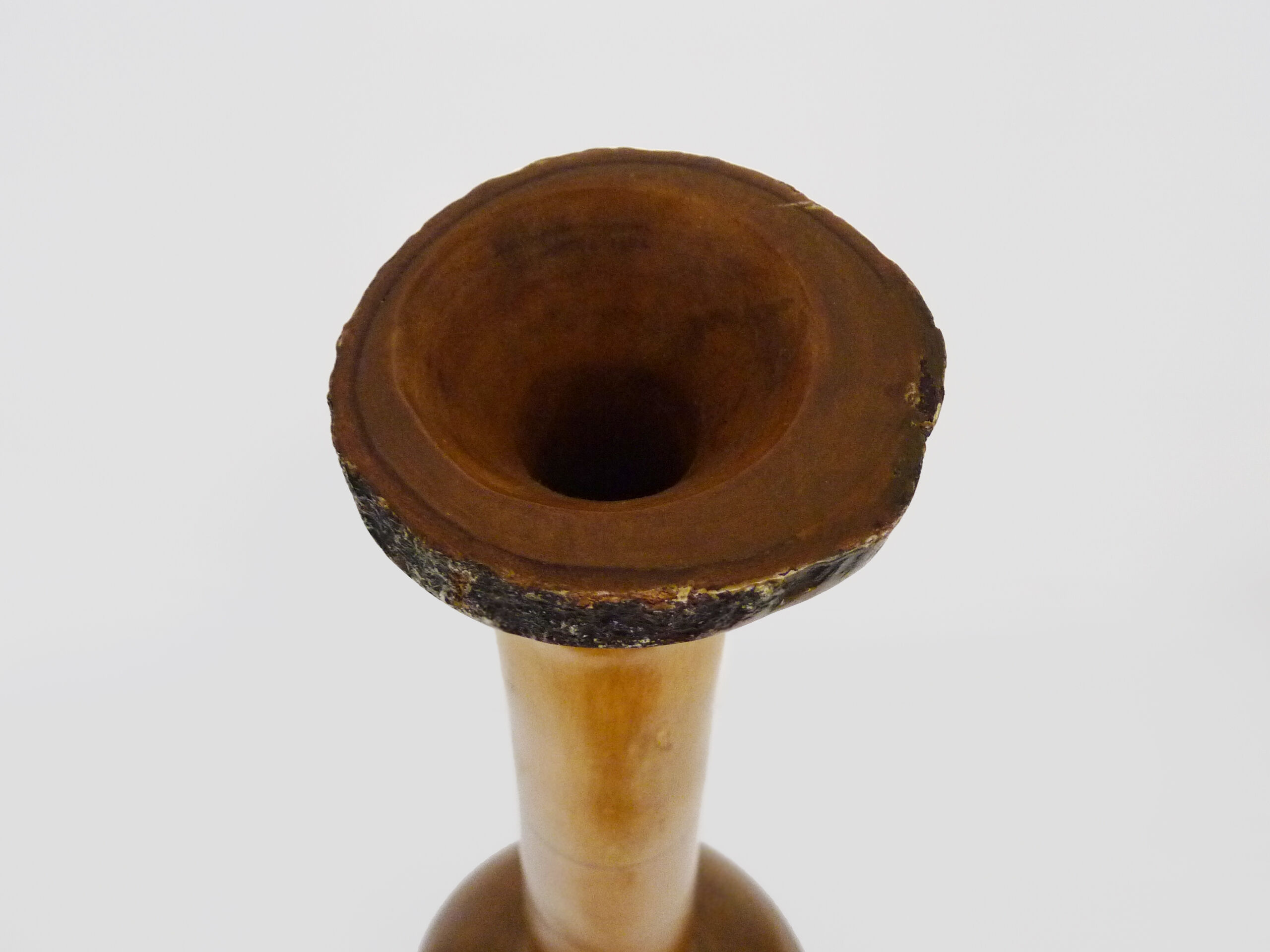 Jacaranda wood vase 1980s