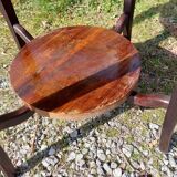 guéridon en bois, bicolore, art déco