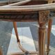 Old Louis XVI style pedestal table with marble top