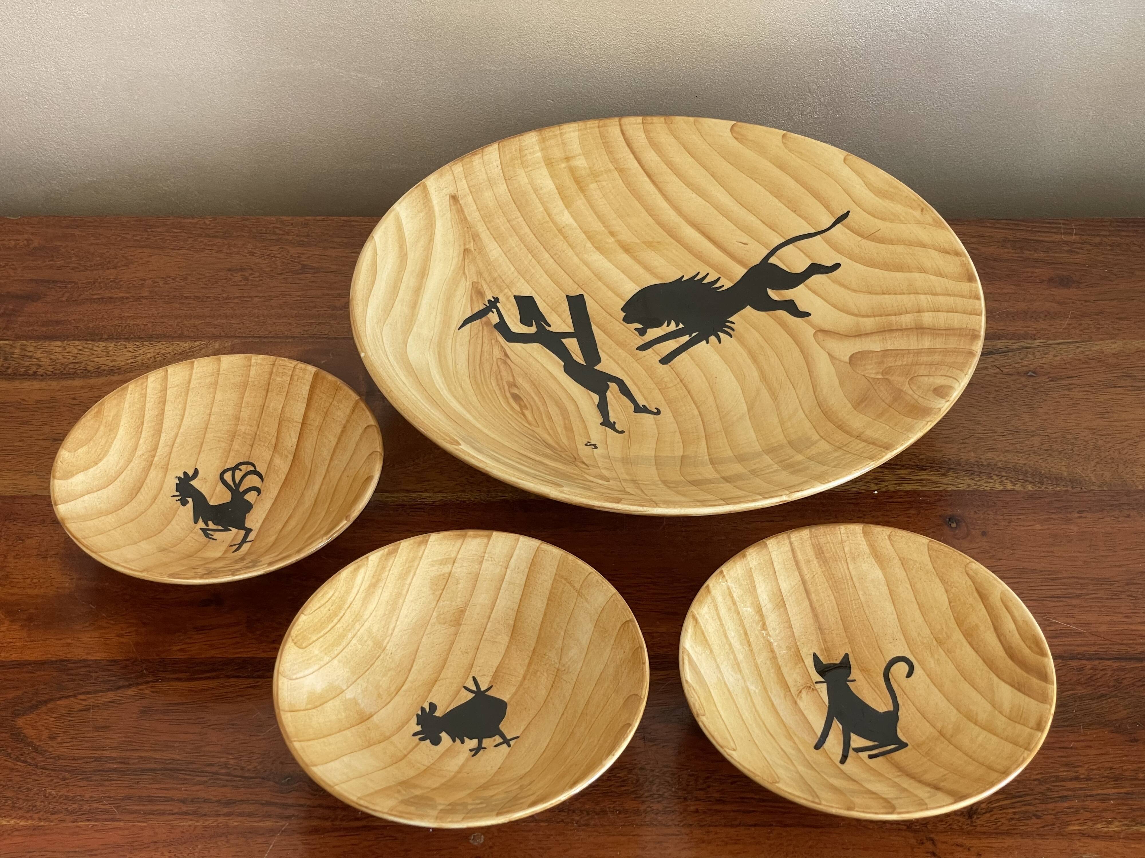 Cup and trio of cups Grosjean Vallauris