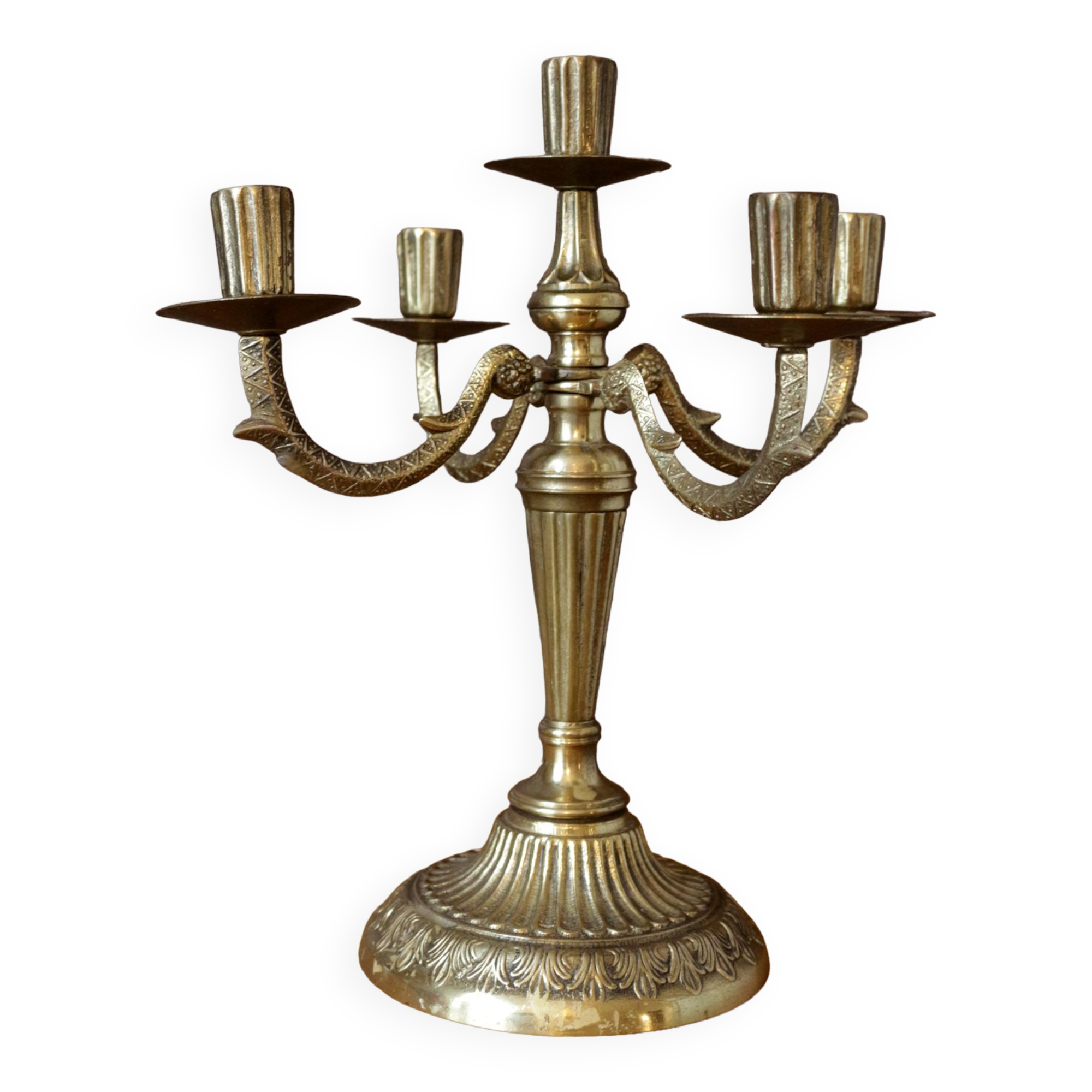 Lot De 4 Chandeliers électronique, Bougeoirs à 5 Bras Avec Abat-jour En Acrylique, Bougies LED Pour Dîner De Mariage M1 - Maison